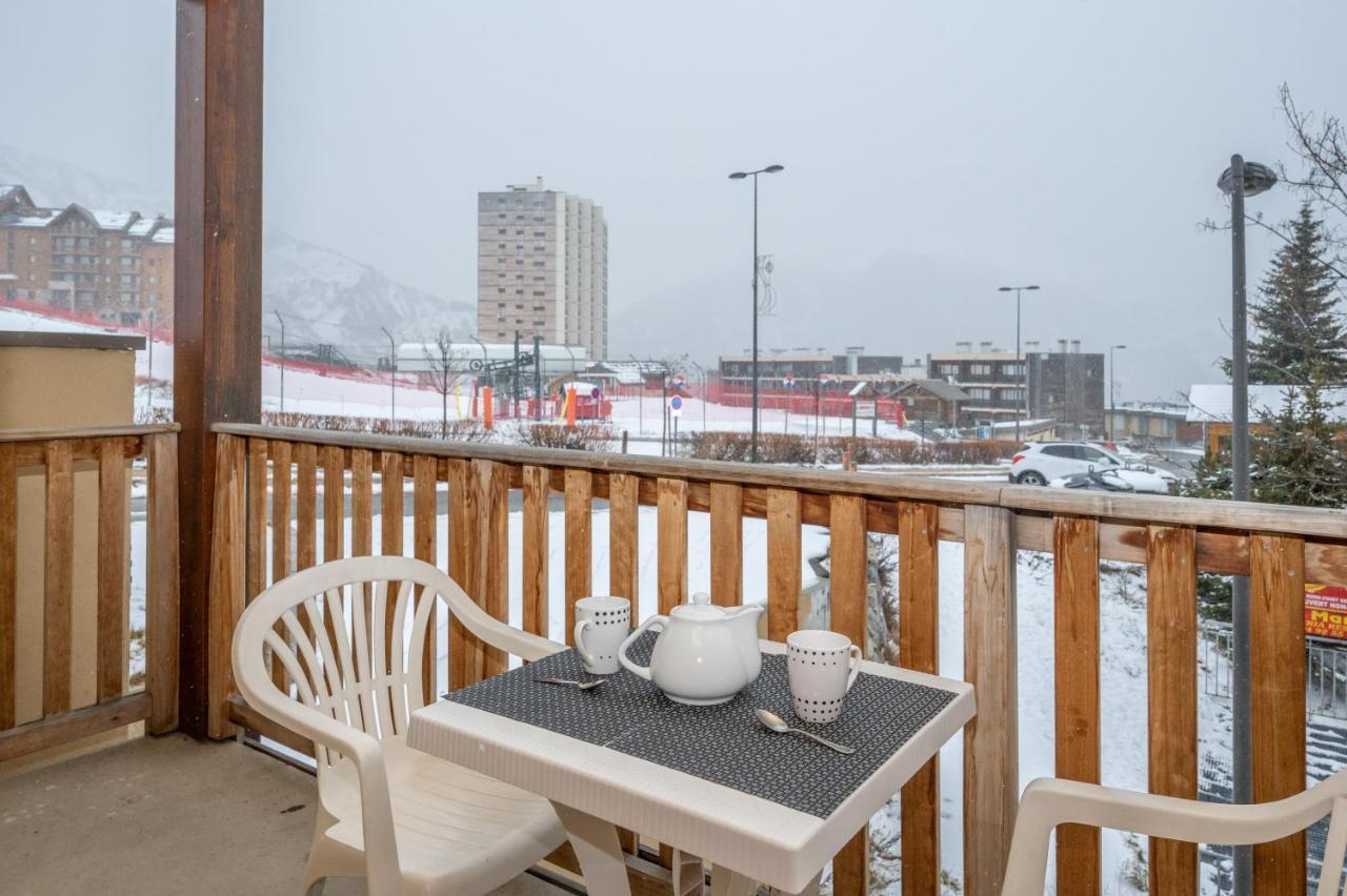 Appartement 6 Couchages Au Pied Des Pistes A Orcieres 2 Chambres, Balcon Et Parking Couvert Luaran gambar